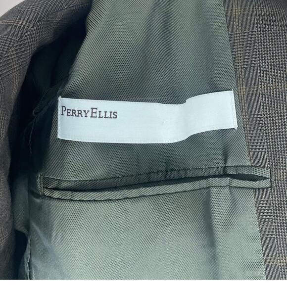 Perry Ellis Three Button Double Vent Suit Jacket Blazer Sport Coat Size 40R - Picture 4 of 5